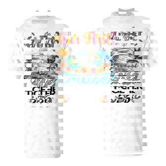 Our First Cruise 2025 Together Cute Matching Couples Cruise T-Shirt - Seseable