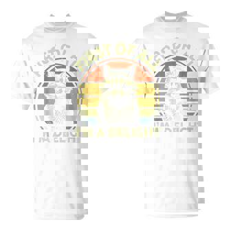 First Of All Im Delight Raccoon Feral Cute Trash Panda T-Shirt | Mazezy