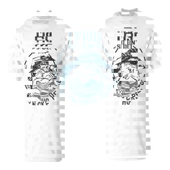 I Fish So I Don't Choke People Sayings Fishing T-Shirt | Mazezy