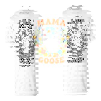 Floral Mama Goose Silly Goose Matching Family 1St Birthday T-Shirt | Seseable CA