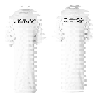 Freedom American Flag Christ Is King Sets You Free T-Shirt - Thegiftio