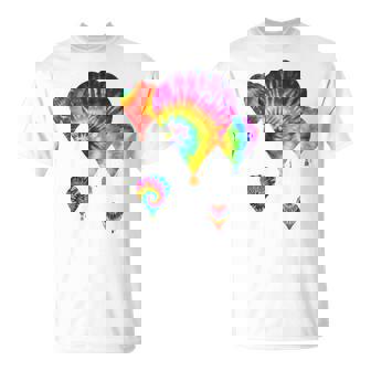 Fun Hot Air Balloon Hippie Tie Dye Ballooning Lt T-Shirt | Mazezy