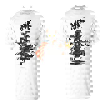 Black Cat No Kings October 18 No Kings Day Women T-Shirt | Mazezy