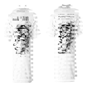 Cat Brain Girl Meme Graphic T-Shirt | Mazezy