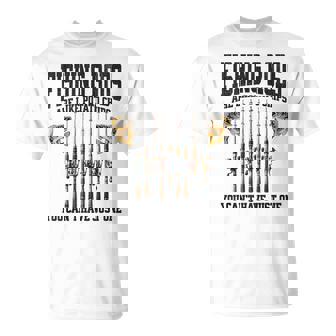 Fishing Tuna Bass Rod Fisherman Cool Dad Quote T-Shirt - Thegiftio