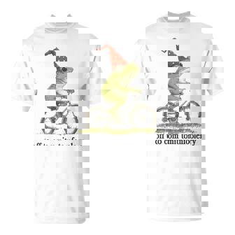 Frog Meme Off To Commit Tomfoolery Sarcastic T-Shirt | Mazezy