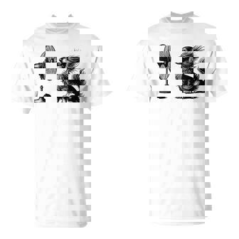 Long Haired Dachshund Dog With Fan Doxie Wiener Dog T-Shirt | Seseable CA