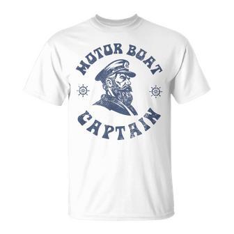 Motor Boating Vintage Motor Boat Captain T-Shirt - Thegiftio UK