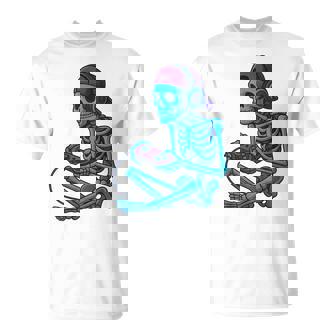 Skeleton Video Game Halloween Gaming Gamer Boys Men T-Shirt | Seseable FR