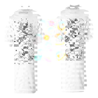 Space Cats Astronaut In Space For Cat Lover Kitten T-Shirt | Seseable UK