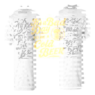 Vintage Distressed It's A Bad Day To Be A Cold Beer T-Shirt - Thegiftio