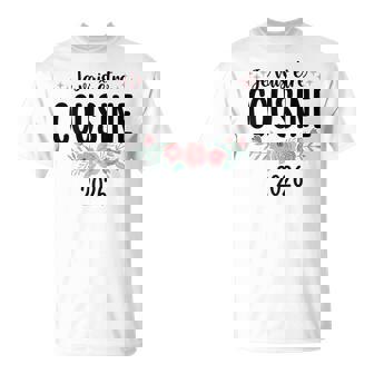 Futur Cousine 2026 Jeais Être Cousine 2026 Fleurs T-Shirt - Cadeauxyz