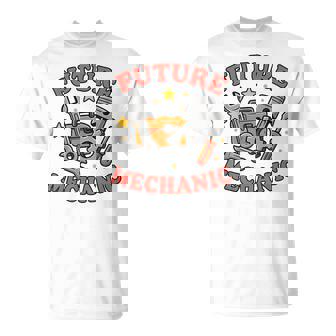 Future Mechanic Junior Garage Builder Tool Lover Kids Career T-Shirt | Mazezy