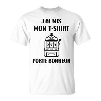 Gagnant Chance Humour Jeux Casino Porte Bonheur T-Shirt - Cadeauxyz