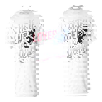 This Girl Loves Her Cowboys Vintage Retro T-Shirt | Seseable CA