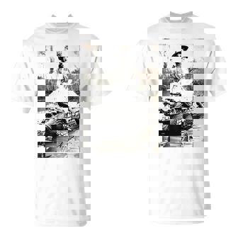 Girl Riding Alligator Whimsical Vintage Florida Meme T-Shirt - Thegiftio