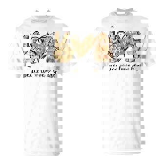 Girls Peace Love Mini Holland Lop Bunny Rabbit Lover T-Shirt - Thegiftio