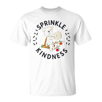 If You Give A Dog Donut Sprinkle Kindness Cute T-Shirt | Mazezy