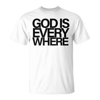 God Is Everywhere Spiritual Divine Eternal Faith Belief 2 T-Shirt - Thegiftio UK