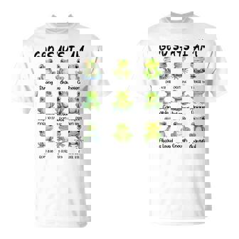 God Says I Am Christian Frog Love Religious Jesus T-Shirt | Mazezy