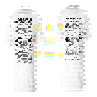 God Says I-Am Black History Afro Bible Verse Christian T-Shirt - Thegiftio