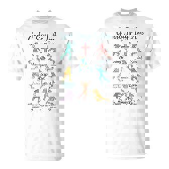 God Says I Am Volleyball T N Girls Christian Christ T-Shirt - Monsterry