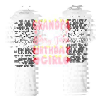 Grandpa Of The Berry First Birthday Girl Strawberry Lover T-Shirt - Monsterry