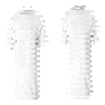 Green Bean Casserole Nutrition Facts Thanksgiving Family T-Shirt | Mazezy