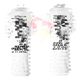 Greenland Is Not Forale Ours Polaire Usa Danemark Drapeau Groenland T-Shirt - Cadeauxyz