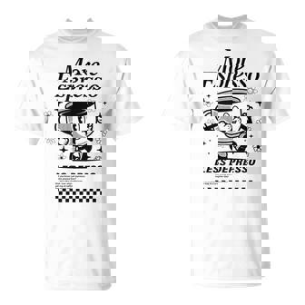 Groovy Vintage More Espresso Less Depresso Coffee T-Shirt - Thegiftio