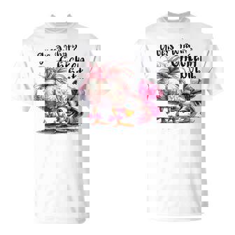 Guess What Chicken Butt Chicken Coquette Bow T-Shirt - Monsterry