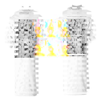 Happy Duck Face Farmyard Chick Colorful Bird Birthday Duck T-Shirt | Mazezy