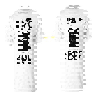 I Hate People Ew People Kitten Cat Lover T-Shirt | Mazezy