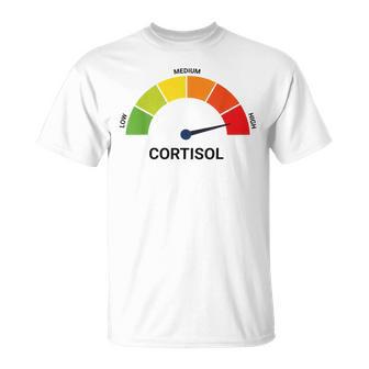 The Health Effects Of High Cortisol Levels T-Shirt - Monsterry