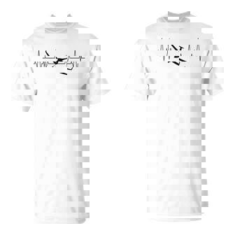 Heartbeat Glider Pilot Cool Sail Plane Gliding Thermal Winds T-Shirt | Mazezy