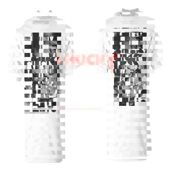 Hi I'm Chucky Wanna Play Chucky Halloween T-Shirt - Thegiftio