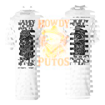 Howdy Putos Mexican Raccoon Urban Country Cowboy Western Tank Top T-Shirt | Mazezy