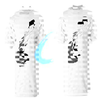 Hydrofoil Wingfoil Kite Foil Wingurf Heartbeat Kitesurf T-Shirt - Cadeauxyz