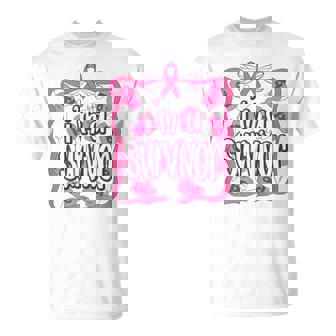 I'm A Survivor Breast Cancer Awareness Boxing Gloves T-Shirt - Monsterry