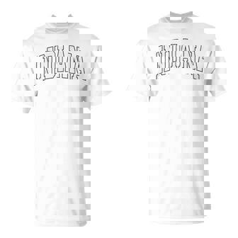 Indiana In Vintage Athletic Sports Style 80S 90S T-Shirt | Seseable CA