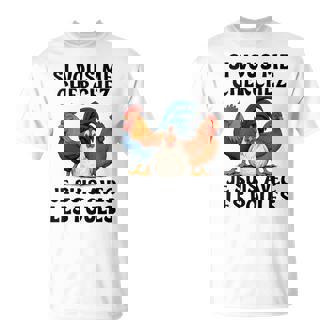 Ious Me Cherchez Jeuis Avec Les Poules Drôle Fermier T-Shirt - Cadeauxyz