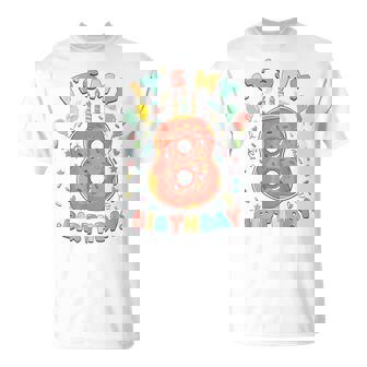 It's My 8Th Birthday Donut 8 Yrs Oldweet Donut Birthday Maglietta - Novitaregali