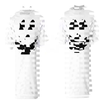 Jack O Lantern Carved Pumpkin Face 2025 Halloween Costume T-Shirt | Mazezy