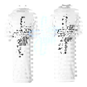 To Jesus Through Mary Cross Jesus God Christian Religion T-Shirt - Monsterry