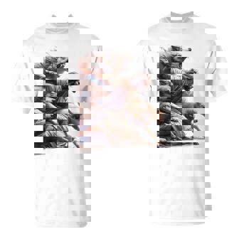 Jesus Protects The Lamb From Wolves Christian God Jesus T-Shirt - Monsterry