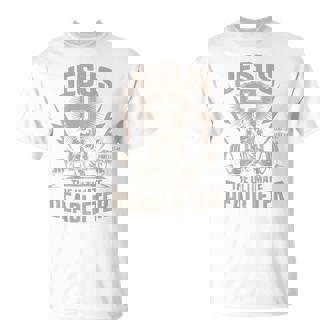 Jesus The Ultimate Deadlifter Christian Gym Workout T-Shirt | Seseable CA