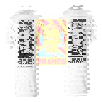 Johannes Brahms クラシック音楽の作曲家 レトロ調 Tシャツ - Kawaiitshirt
