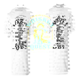 Join Me On A Whiskey Quest Cute Fox メンズ バーボンシャツ ギフト Tシャツ - Kawaiitshirt