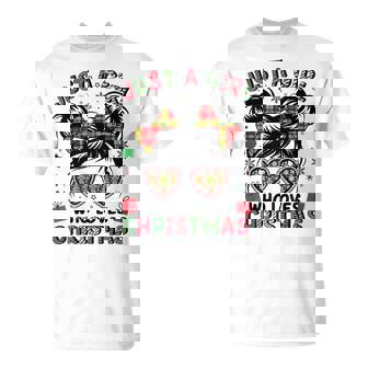 Just A Girl Who Loves Christmas Christmas Xmas Pajama T-Shirt | Seseable UK