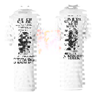 Just A Girl Who Loves St Bernards Saint Bernard Owner T-Shirt - Thegiftio